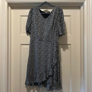 GB Girls Faux Wrap Dress with Ruffle
